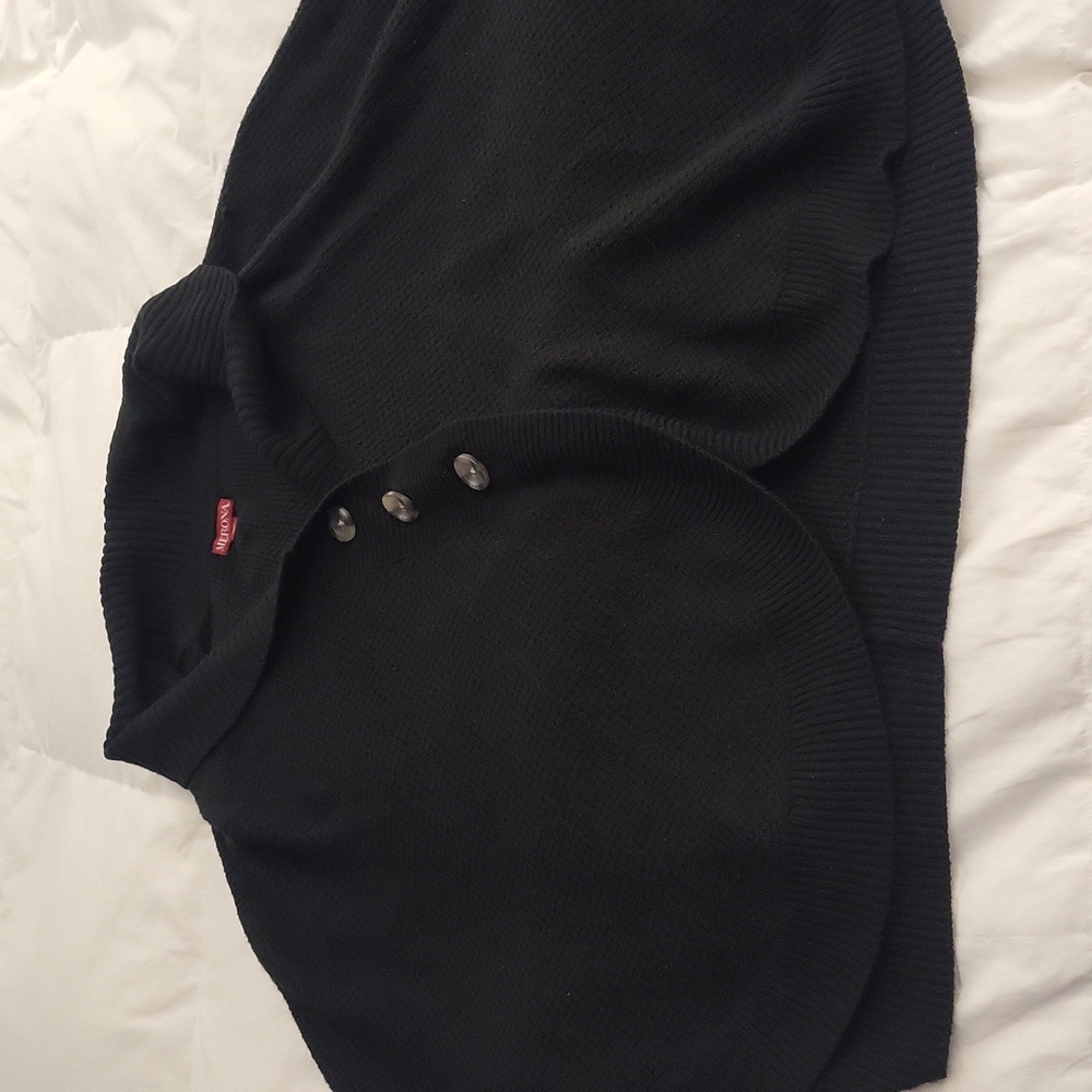 Merona black one size fit all sweater Poncho